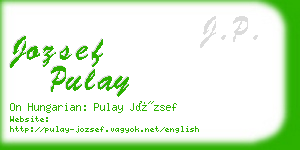jozsef pulay business card